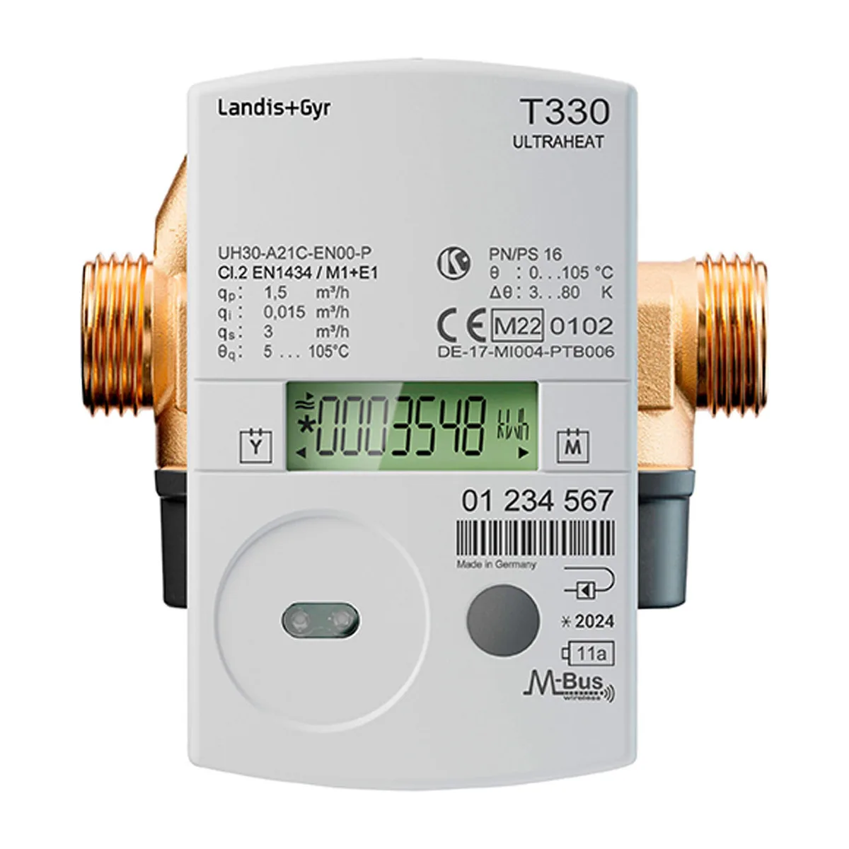 Теплолічильник Landis+Gyr Ultraheat T330 DN15 / DN20