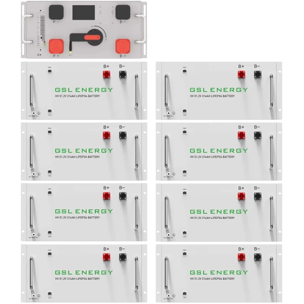 Блок батарей GSL 409V 314AH 128kWh LiFePO4 (GSL-R128K)
