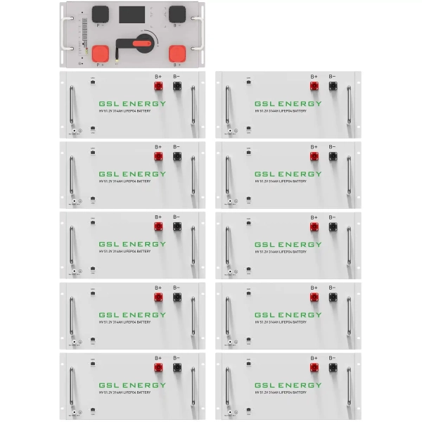 Блок батарей GSL 512V 314AH 160kWh LiFePO4 (GSL-R160K)