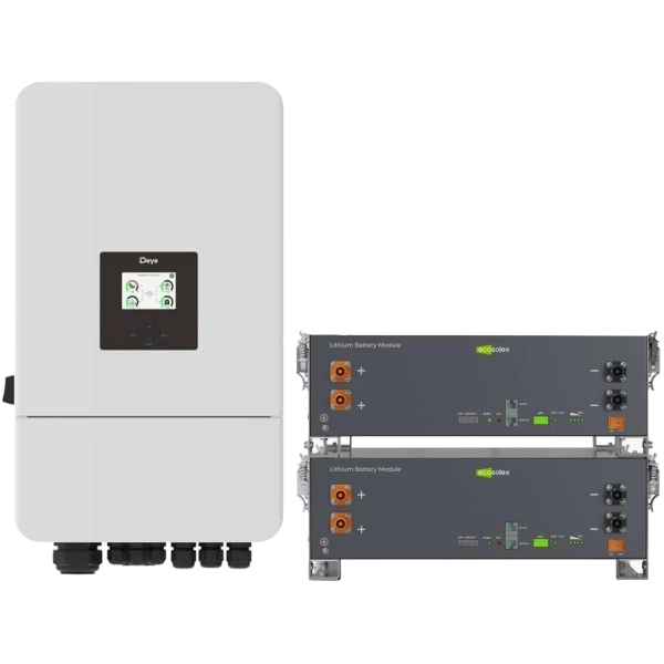 Система зберігання енергії DEYE SV-3DE10K1-LEC10K1-1 10kW 10.2kWh 2BAT LiFePO4 ≥6000 циклів (SV-3DE10K1-LEC10K1-1)