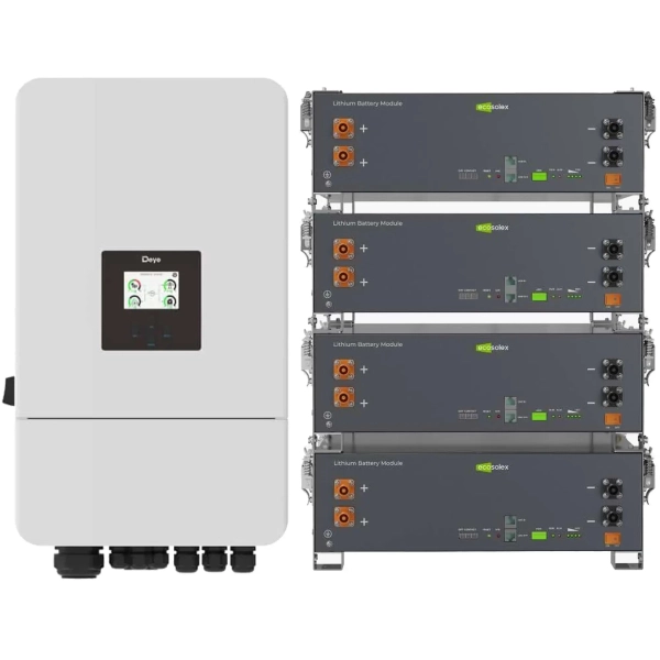 Система зберігання енергії DEYE SV-3DE12K2-LEC20K1-1 12kW 20.5kWh 4BAT LiFePO4 ≥6000 циклів (SV-3DE12K2-LEC20K1-1)