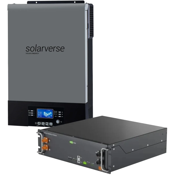 Система зберігання енергії Solarverse SV-1SV6K2-LES5.1K1 6kW 5.1kWh 1BAT LiFePO4 6000 циклів (SV-1SV6K2-LES5.1K1)