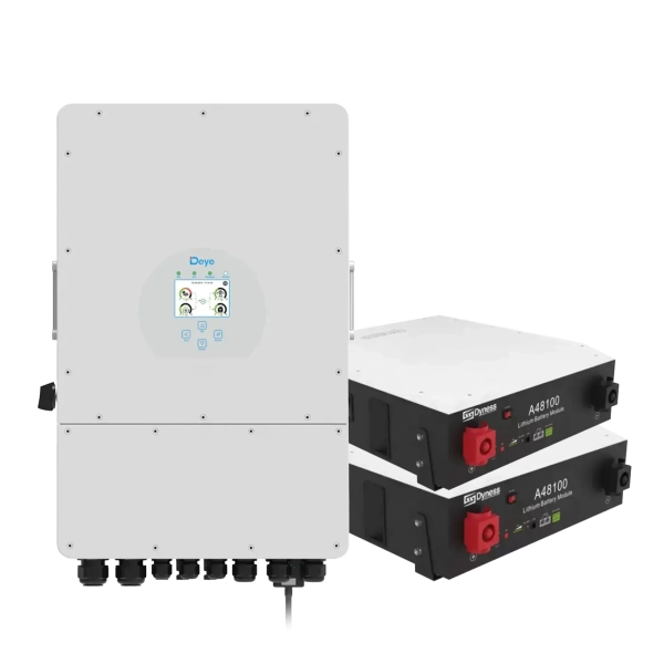 Система зберігання енергії DEYE SUN-10K-SG02LP1-EU-AM3-2DY9.6K-LFP-W 10kW 9.6kWh 2BAT LiFePO4 6000 циклів