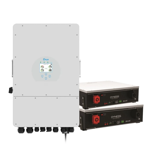 Система зберігання енергії DEYE SUN-10K-SG04LP3-EU-2DY10.24K-LFP-W 10000W 10.24kh 2BAT LiFePO4 6000 циклів