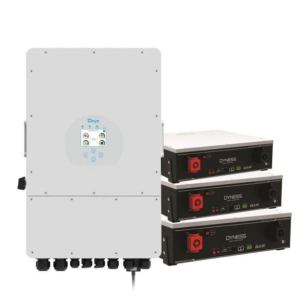 Система зберігання енергії DEYE SUN-10K-SG04LP3-EU-3DY15.36K-LFP-W 10000W 15.36kh 3BAT LiFePO4 6000 циклів