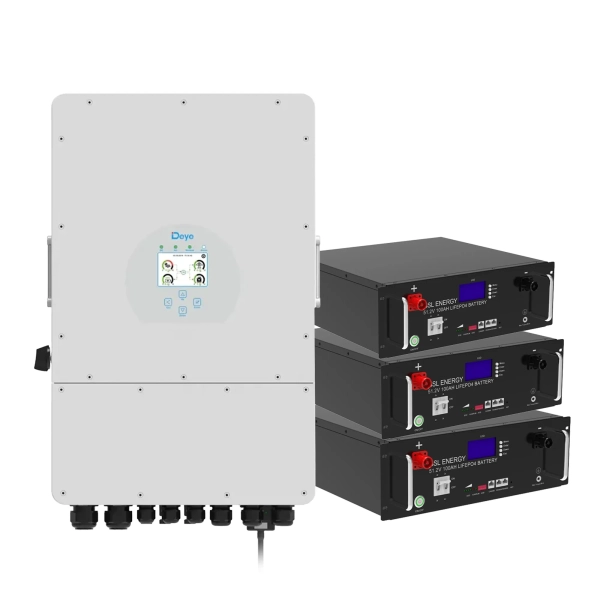 Система зберігання енергії DEYE SUN-10K-SG04LP3-EU-3GS15.36K-LFP 10kW 15.36kWh 3BAT LiFePO4 6500 циклів