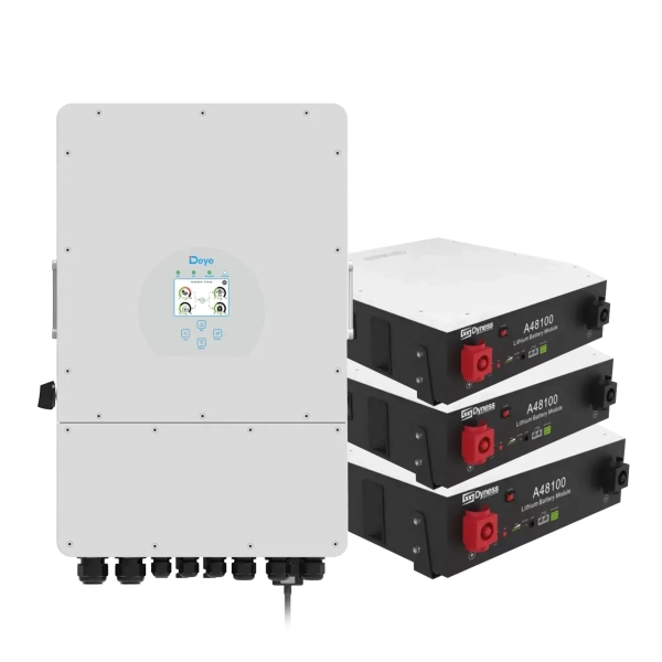 Система зберігання енергії DEYE SUN-12K-SG02LP1-EU-AM3-3DY14.4K-LFP-W 12kW 14.4kWh 3BAT LiFePO4 6000 циклів
