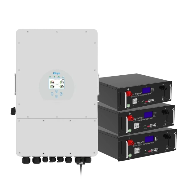 Система зберігання енергії DEYE SUN-12K-SG02LP1-EU-AM3-3GS15.36K-LFP 12kW 15.36kWh 3BAT LiFePO4 6500 циклів