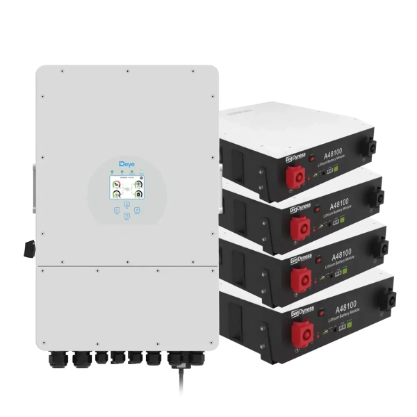 Система зберігання енергії DEYE SUN-12K-SG02LP1-EU-AM3-4DY19.2K-LFP-W 12kW 19.2kWh 4BAT LiFePO4 6000 циклів