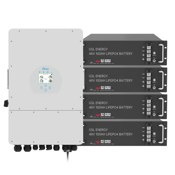 Система зберігання енергії DEYE SUN-12K-SG02LP1-EU-AM3-4GS19.2K-LFP 12kW 19.2kWh 4BAT LiFePO4 6500 циклів