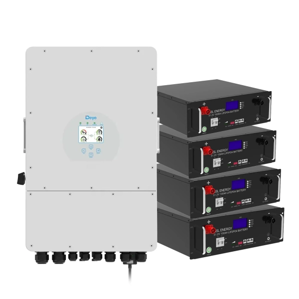 Система зберігання енергії DEYE SUN-12K-SG02LP1-EU-AM3-4GS20.48K-LFP 12kW 20.48kWh 4BAT LiFePO4 6500 циклів