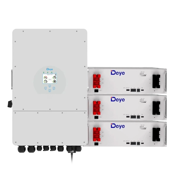 Система зберігання енергії DEYE SUN-12K-SG04LP3-EU-3DE15.36K-LFP 12000W 15.36kh 3BAT LiFePO4 6000 циклів