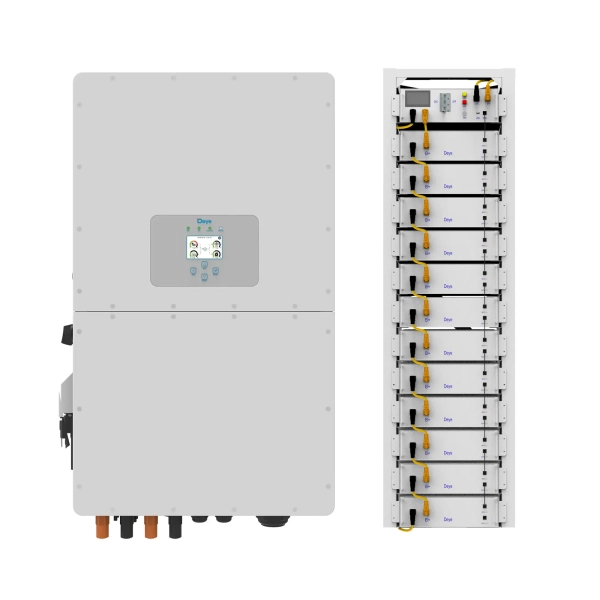 Система зберігання енергії DEYE SUN-30K-SG01HP3-EU-BM3-BOS-G12-61.44kW-LFP 30kW 61.44kWh 1BAT LiFePO4 6000 циклів