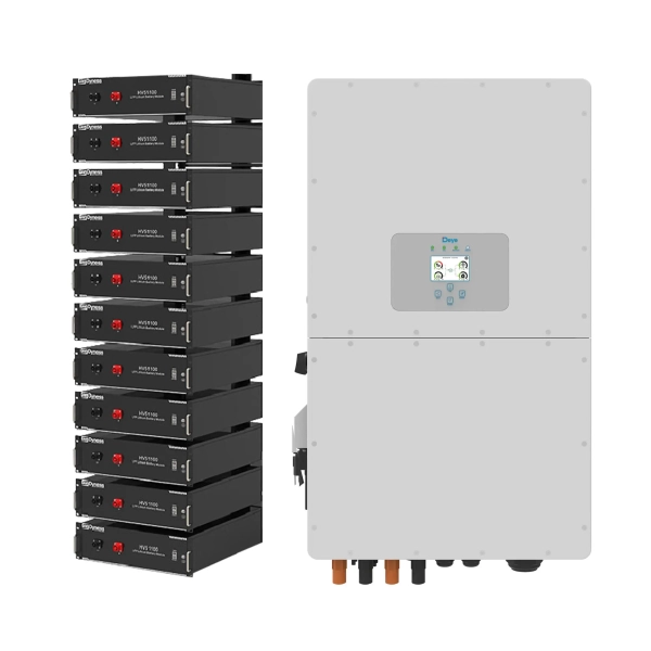 Система зберігання енергії Deye SUN-50K-SG01HP3-EU-BM4-HV51100-11-56.32kW-LFP 50kW 56.32kWh 1BAT LiFePO4 6000 циклів