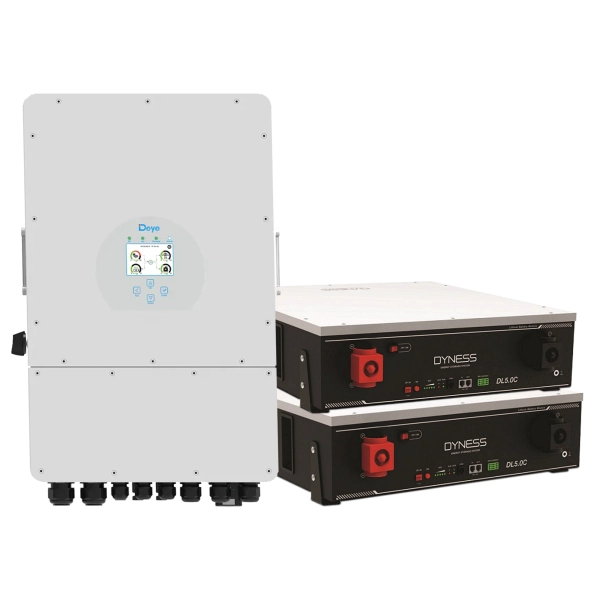 Система зберігання енергії Deye SUN-5K-SG03LP1-EU-2DY10.24K-LFP-W 5kW 10.4kWh 2BAT LiFePO4 6000 циклів