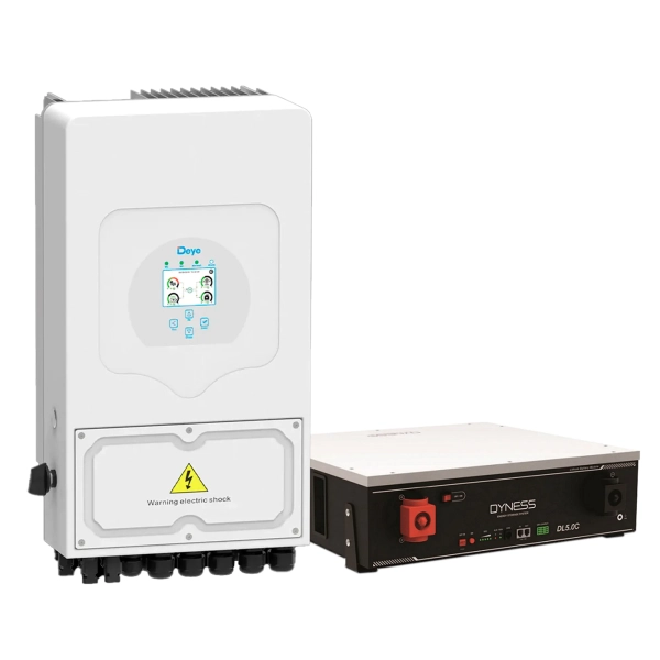 Система зберігання енергії DEYE SUN-6K-SG03LP1-EU-1DY5.1K-LFP-W 6000W 5.12kWh 1BAT LiFePO4 6000 циклів