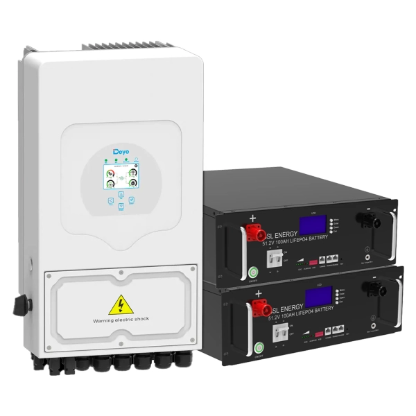 Система зберігання енергії DEYE SUN-6K-SG03LP1-EU-2GS10.24K-LFP 6kW 10.24kWh 2BAT LiFePO4 6500 циклів