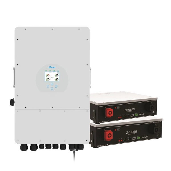 Система зберігання енергії DEYE SUN-8K-SG01LP1-EU-2DY10.24K-LFP-W 8000W 10.24kh 2BAT LiFePO4 6000 циклів