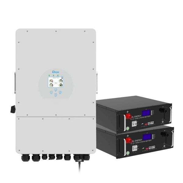 Система зберігання енергії DEYE SUN-8K-SG01LP1-EU-2GS10.24K-LFP 8kW 10.24kWh 2BAT LiFePO4 6500 циклів