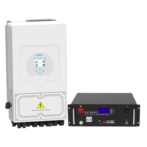 Система зберігання енергії Solarverse 6kW-Deye 5.12kWh-GSL 1BAT LiFePO4 6500 циклів (SVR24-1DE6K1-LGS5.12K1-0)